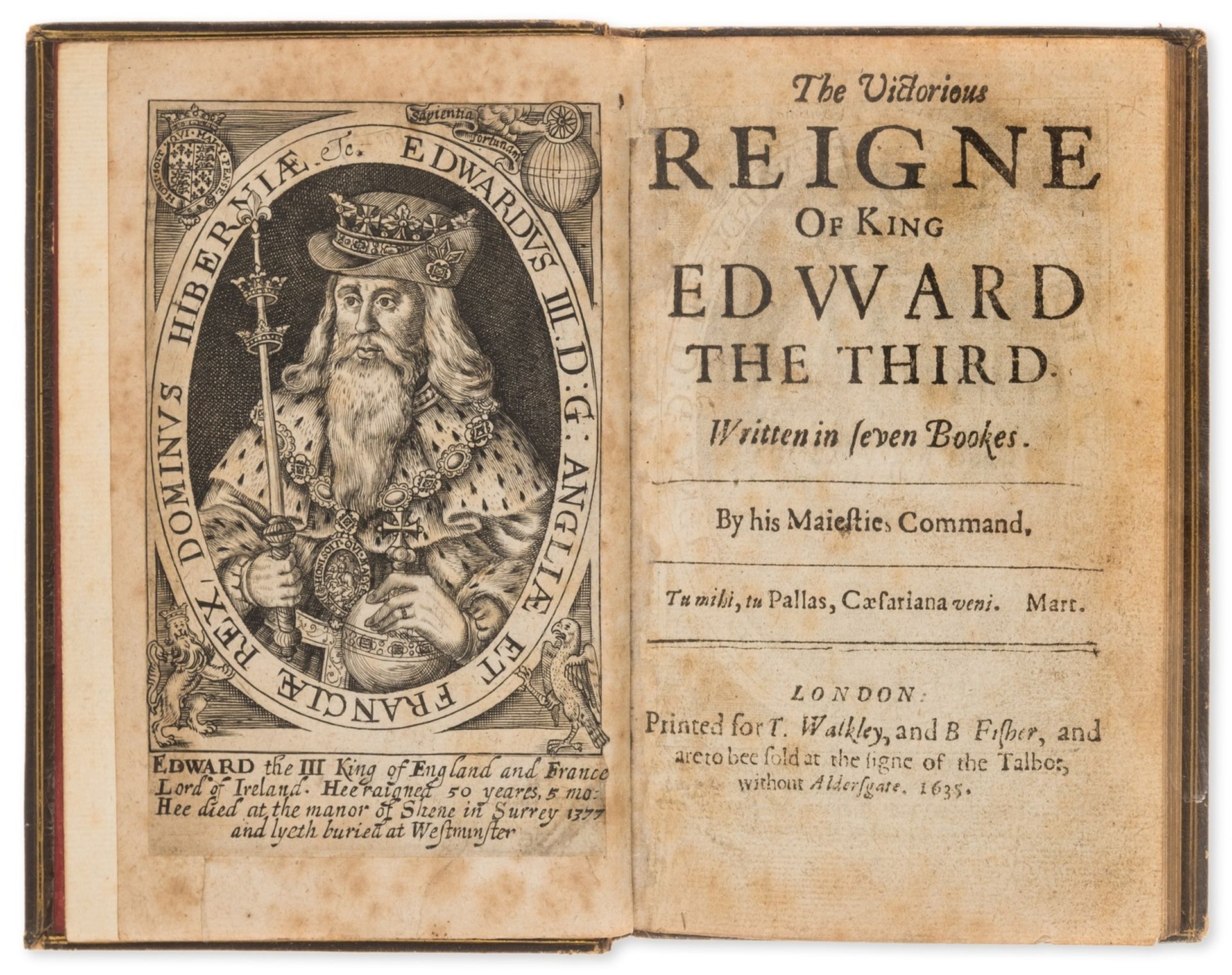 May (Thomas) The Victorious Reigne of King Edward the Third, first edition, Printed for T. …