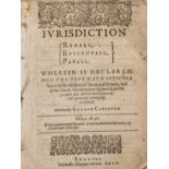 Carleton (George) Jurisdiction Regall, Episcopal, Papall, first edition, 1610.