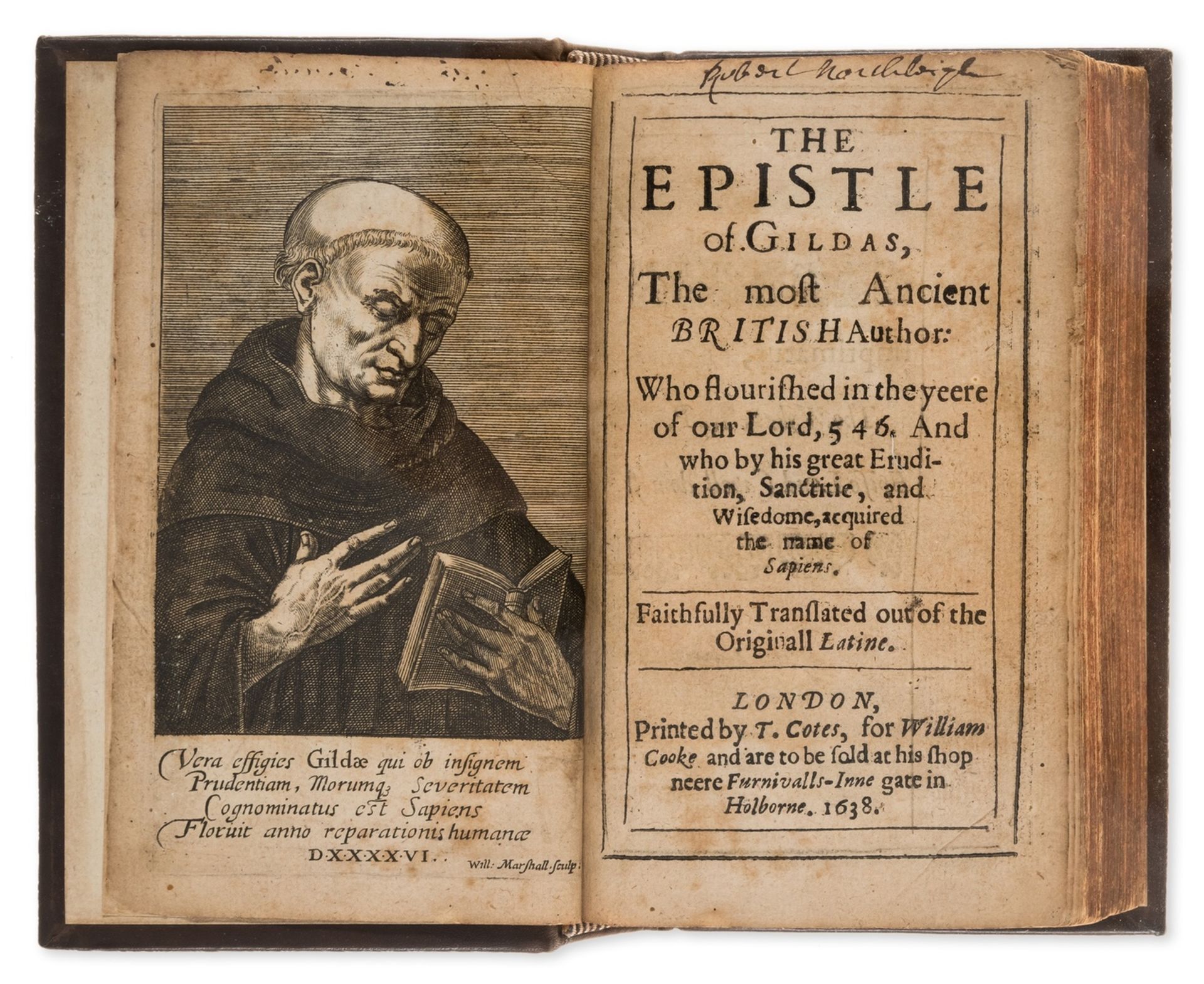 Gildas. The Epistle of Gildas, the Most Ancient British Author, first edition in English, by T. …