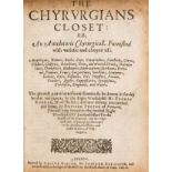 Medicine.- Bonham (Thomas) The Chyrurgians Closet: or, An Antidotarie Chyrurgicall, first edition, …