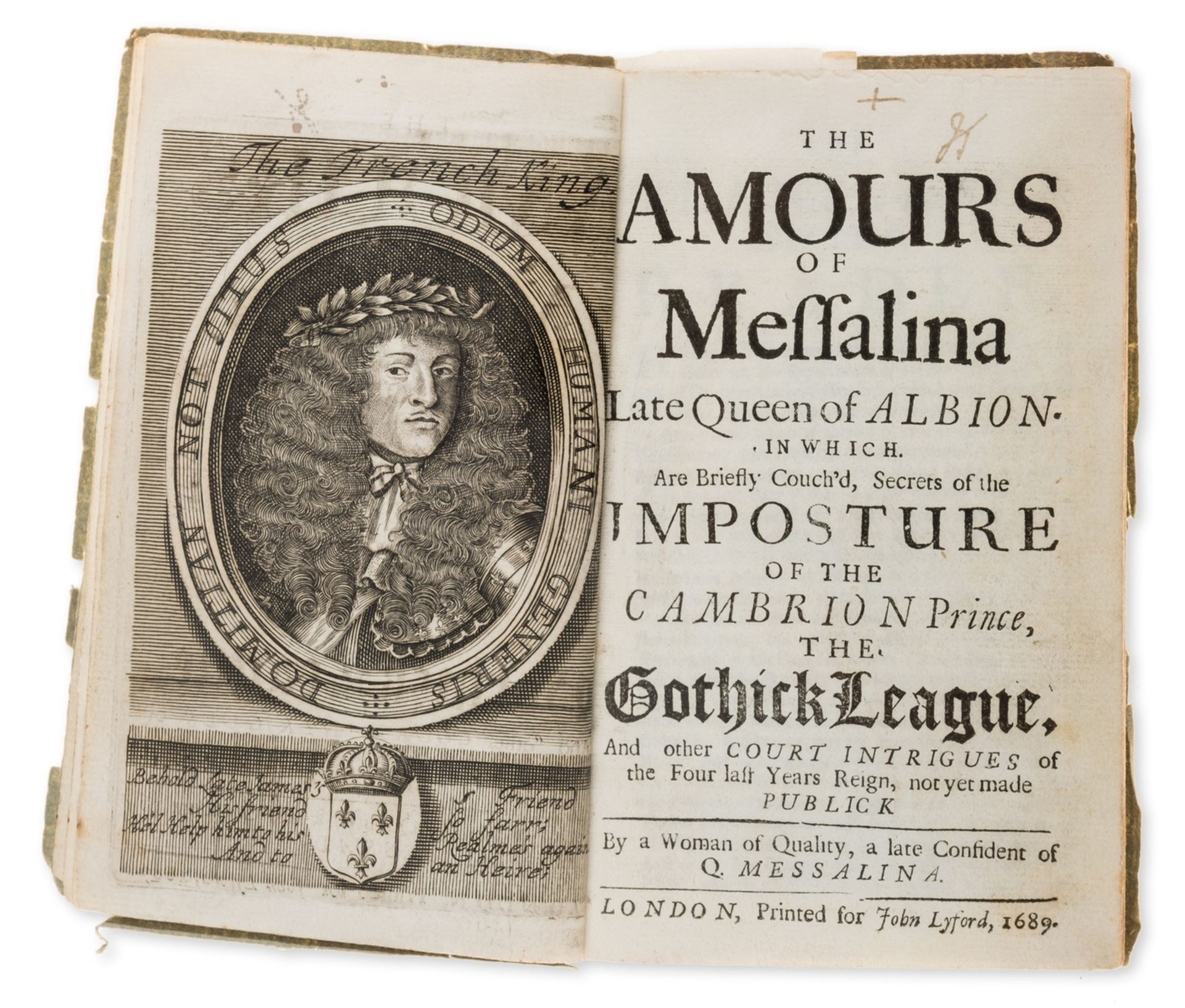 "A Woman of Quality". The Amours of Messalina, Late Queen of Albion, 4 parts in 1, first edition …