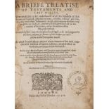 Swinburne (Henry) A Briefe Treatise of Testaments and Last Willes, for John Windet, 1590 [i.e. …