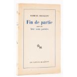 Beckett (Samuel) Fin de Partie Suivi de Acte Sans Paroles, first edition, Paris, 1957.