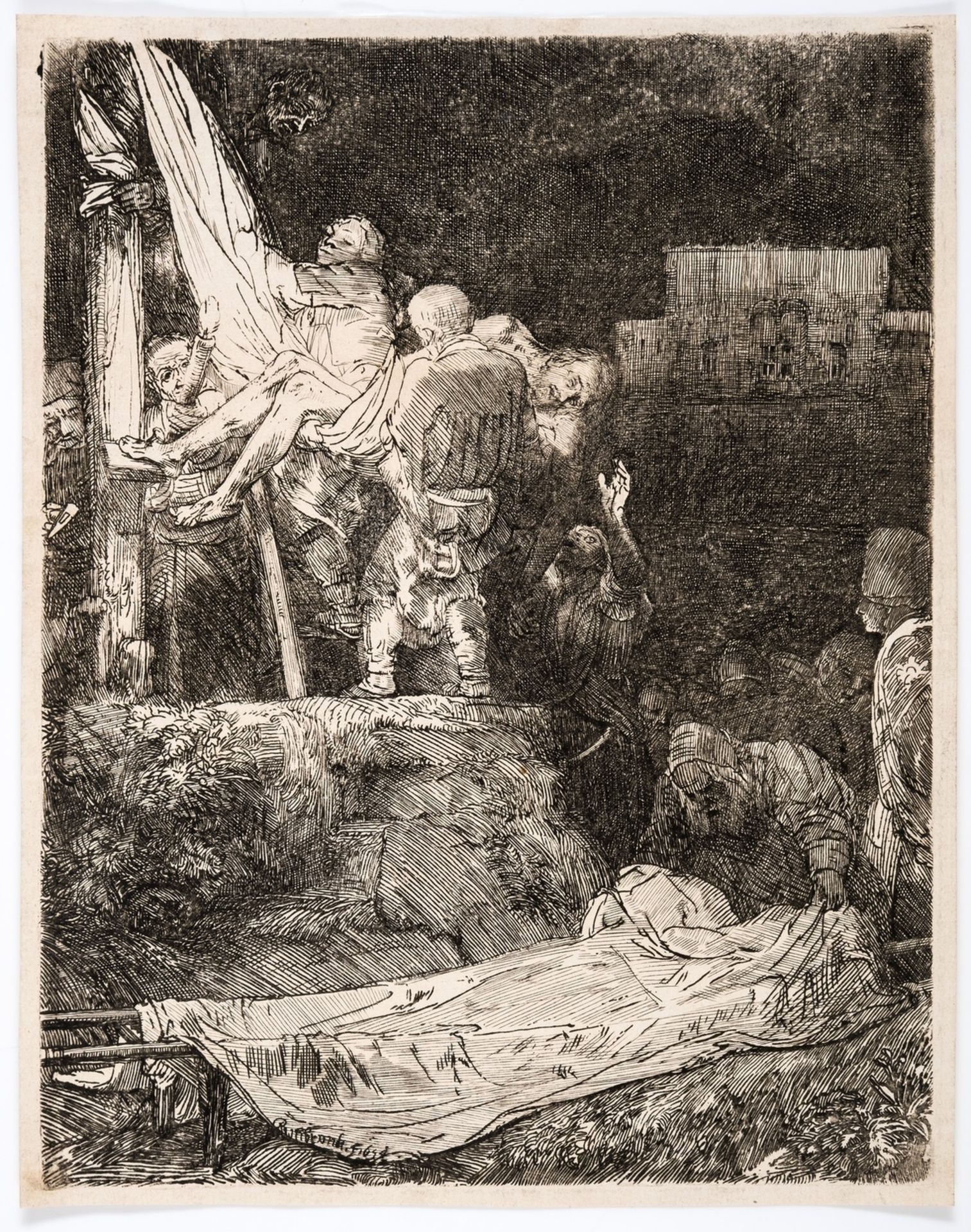 Rembrandt van Rijn (1606-1669) The Descent from the Cross by Torchlight