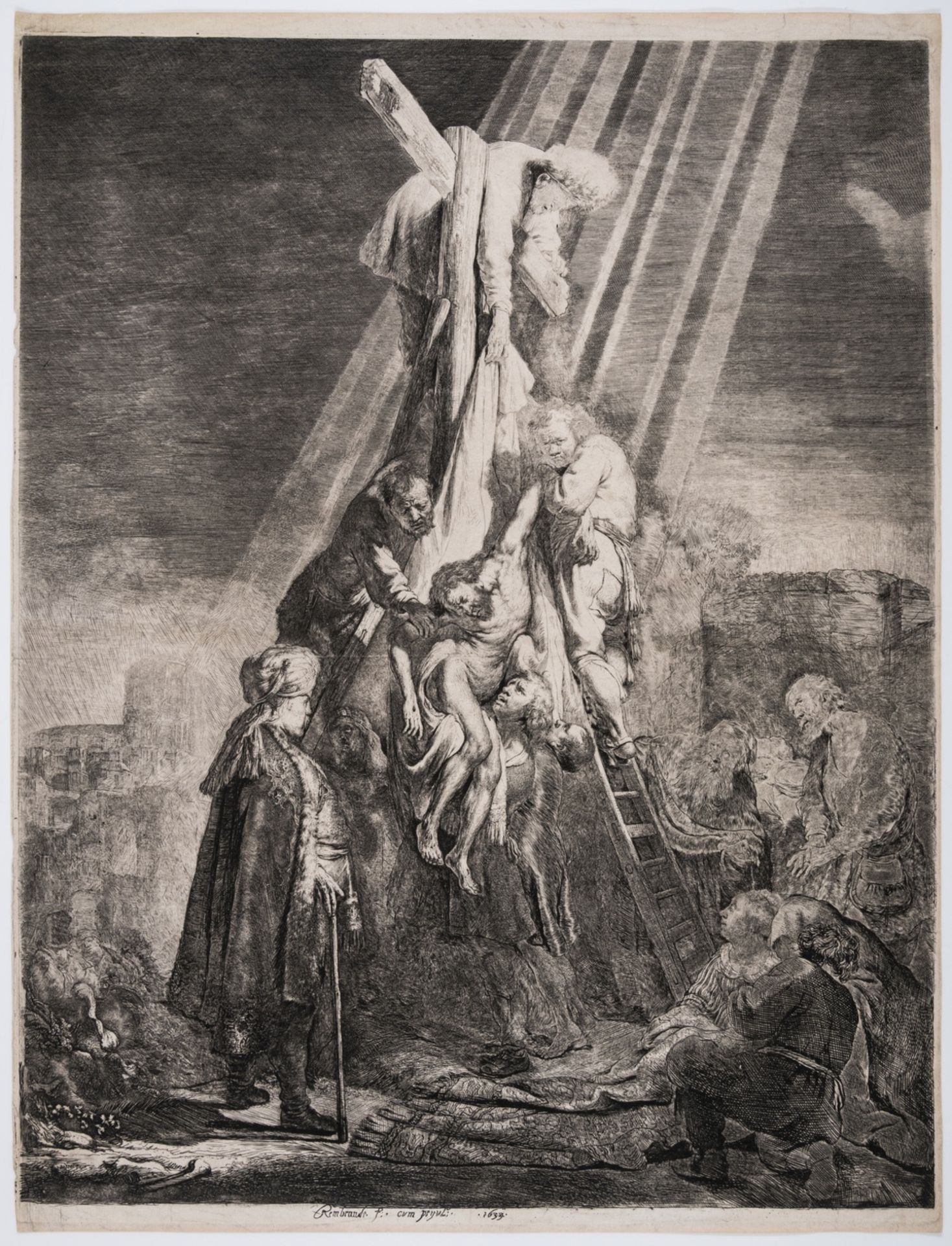 Rembrandt van Rijn (1606-1669) The Descent from the Cross: Second Plate