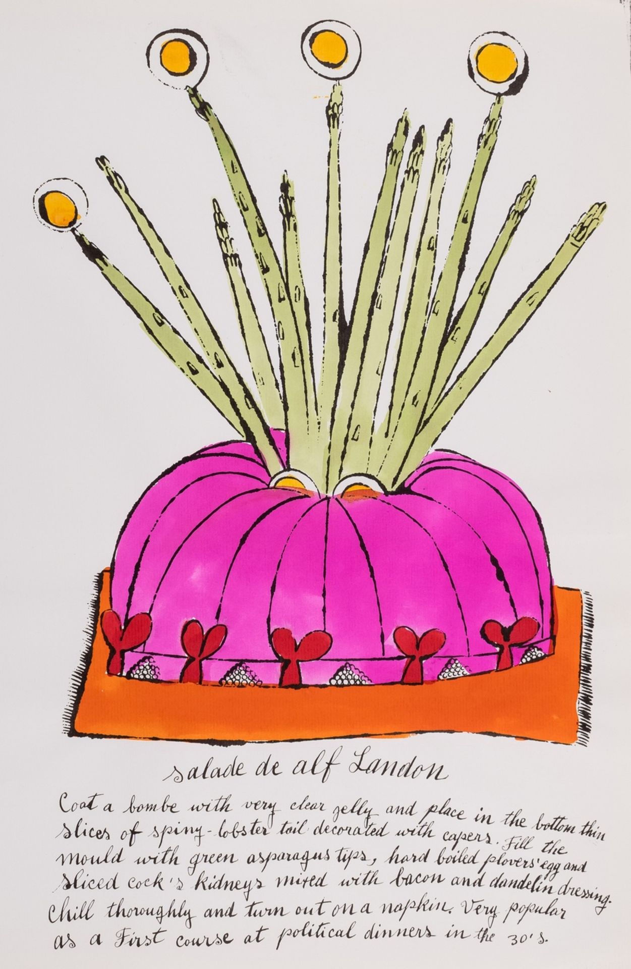 Andy Warhol (1928-1987) Salade de Alf Landon, from Wild Raspberries (Feldman & Schellmann IV.126.A)