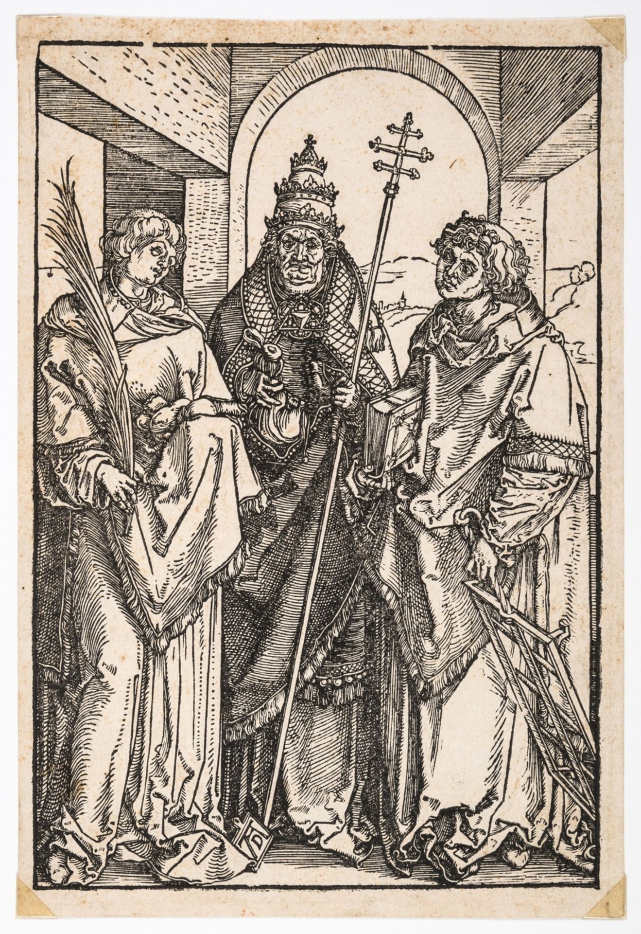 Albrecht Dürer (1471-1528) Saints Stephen, Sixtus and Lawrence