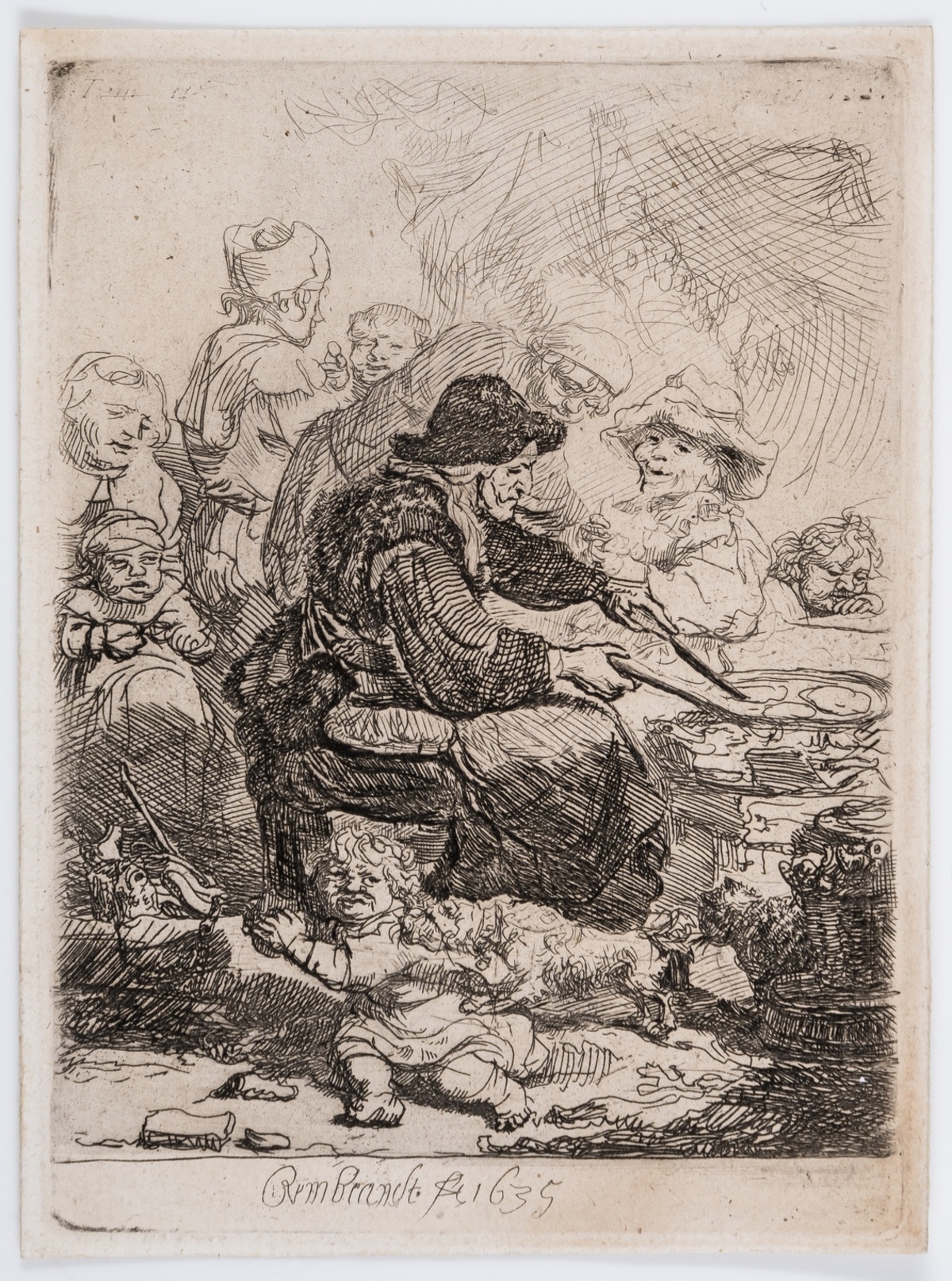 Rembrandt van Rijn (1606-1669) The Pancake Woman
