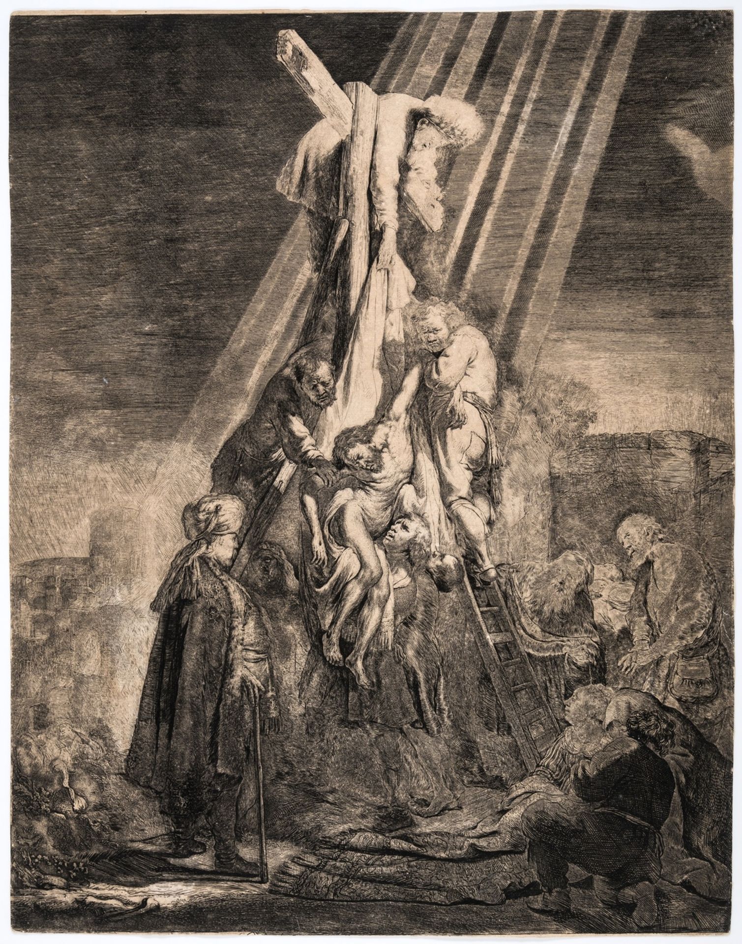 Rembrandt van Rijn (1606-1669) The Descent from the Cross: Second Plate