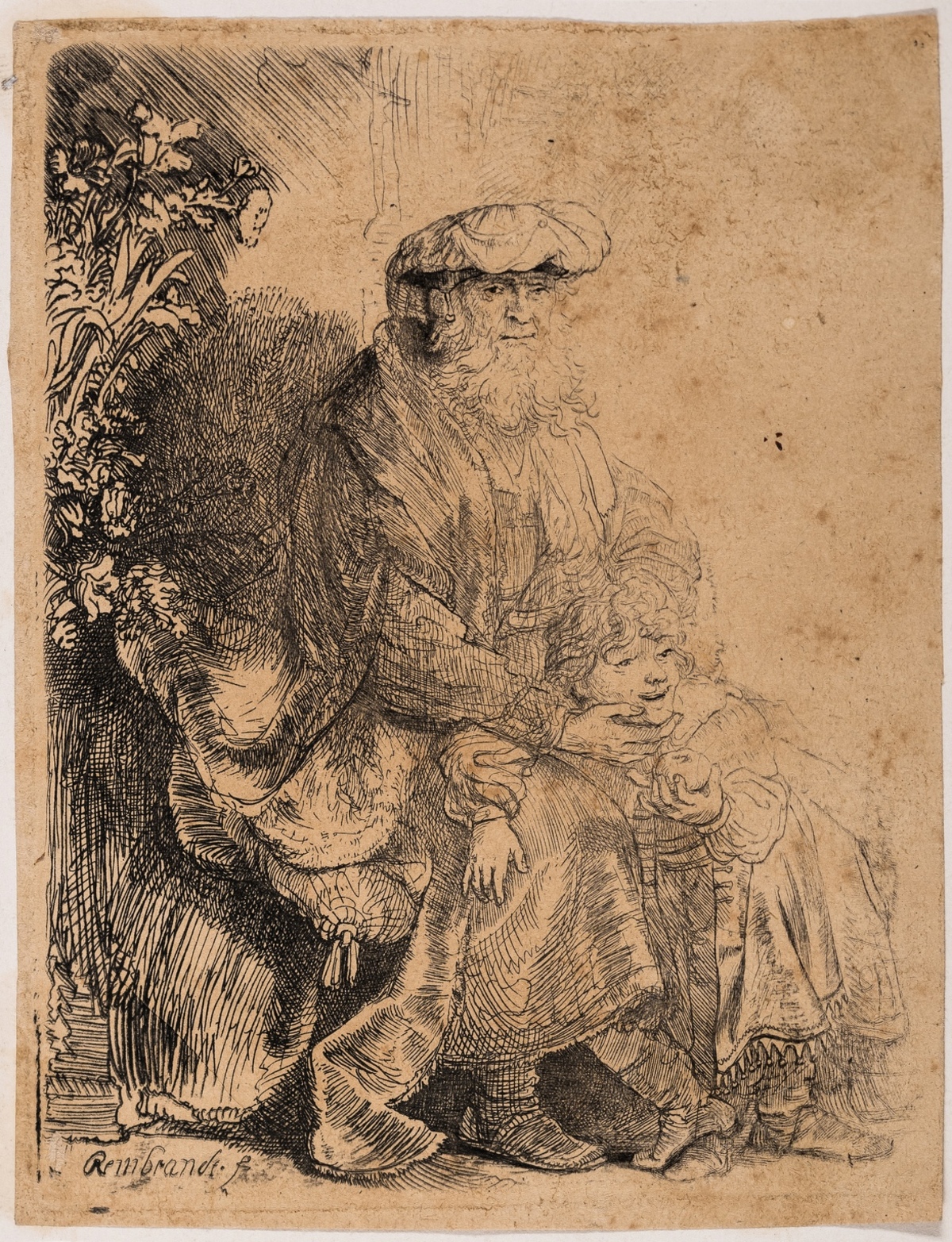 Rembrandt van Rijn (1606-1669) Abraham Caressing Isaac