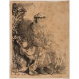 Rembrandt van Rijn (1606-1669) Abraham Caressing Isaac