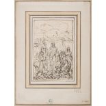 Carlo Maratti (1625-1713), Circle of. Moses revealing the Ten Commandments (recto); Figure studies …