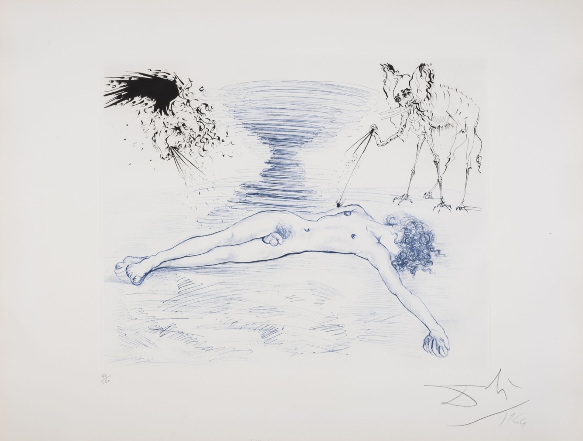 δ Salvador Dalí (1904-1989) Mythologie. Hypnos (Field 63-3)