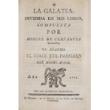 Cervantès Saavedra (Miguel de) La Galatea, dividida en seis libros, Madrid, Widow of Manuel …