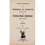 India.- Carvalho (Inácio Caetano) Apontamentos para a historia da revolta em Goa dos soldados, …