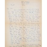 Spender (Sir Stephen) Autograph Letter signed to John Morris, of the BBC, [1951], "It happens that …