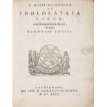 Maimonides (Moses) De Idololatria Liber, translated into Latin by Dionysius Vossius, text in …