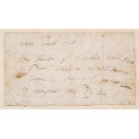 Nelson (Admiral, Lord).- Hamilton (Emma) Autograph Quatrain entitled 'Veni Vidi Vici', relating to …