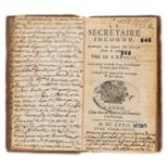 Presentation copy to William of Orange.- Piélat (Barthélemy) Le secretaire inconnu. Contenant des …