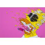 Matt Gondek (contemporary) Deconstructed Homer (Cocaine Pink Edition)