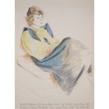 David Hockney (b.1937) after. Celia Wearing Checked Sleeves 1973