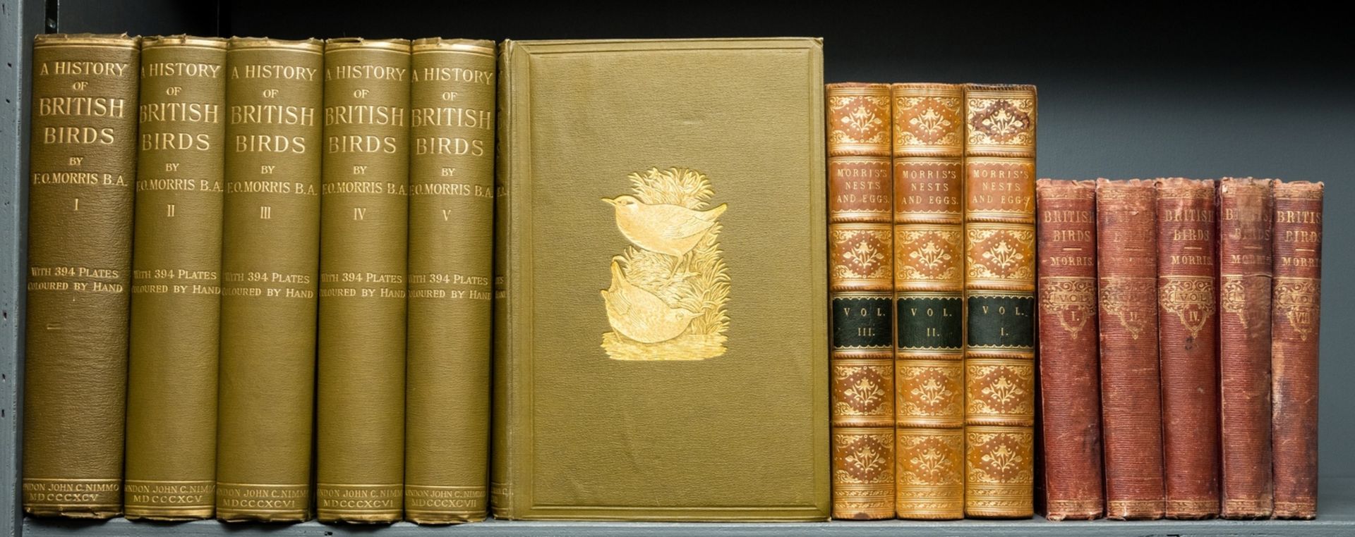 Morris (Rev. Francis Orpen) A History of British Birds, 6 vol., 1895; and 8 others by the same (14)