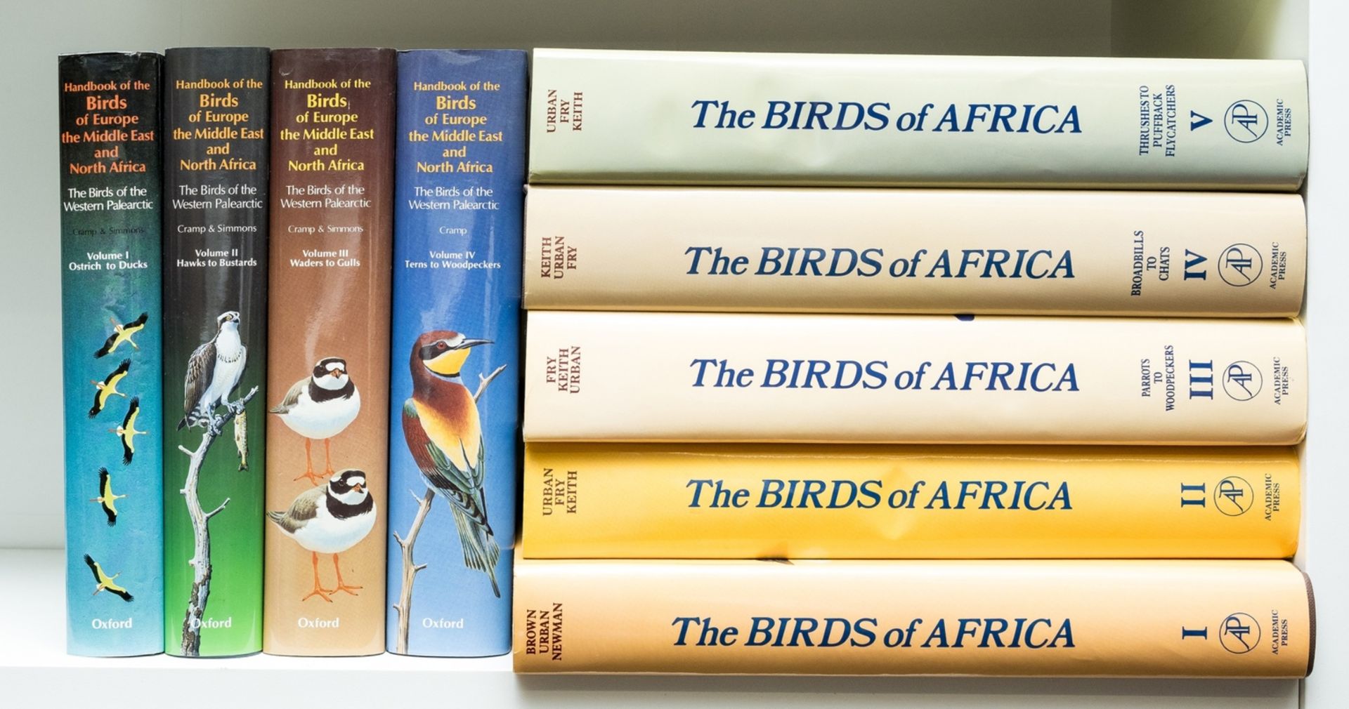 Africa.- Brown (Leslie H.) and others, editors. The Birds of Africa, vol. 1 to 5 only (of 8), …