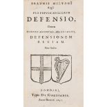 Milton (John) Pro populo Anglicano defensio, contra Claudii Anonymi, aliàs Salmasii, Defensionem …