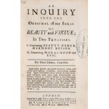 [Hutcheson (Francis)] An Inquiry into the Original of our Ideas of Beauty and Virtue, third …