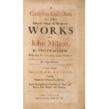 Milton (John) A Complete Collection of the Historical, Political, and Miscellaneous Works, 3 vol. …