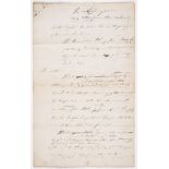 Slavery in Trinidad.- Lushington family legal correspondence, manuscript document, 1813-14.