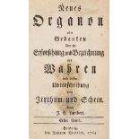 Lambert (Johann Heinrich) Neues Organon oder Gedanken über die Erforschung und Bezeichnung des …