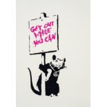 δ Banksy (b.1974) Get Out While You Can