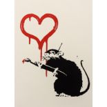 δ Banksy (b.1974) Love Rat