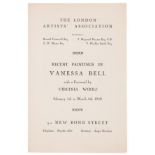 Bell (Vanessa).- Recent Paintings by Vanessa Bell with a Foreword by Virginia Woolf, first …