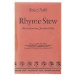 Dahl (Roald) Rhyme Stew, uncorrected proof copy, cut signature of the illustrator, 1989.