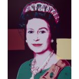 Andy Warhol (1928-1987) after. Queen Elizabeth II of the United Kingdom 335 (Green) (Diamond …