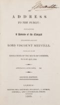 Dundas (Henry, 1st Lord Melville) An Address to the Public; containing a Review of the Charges …