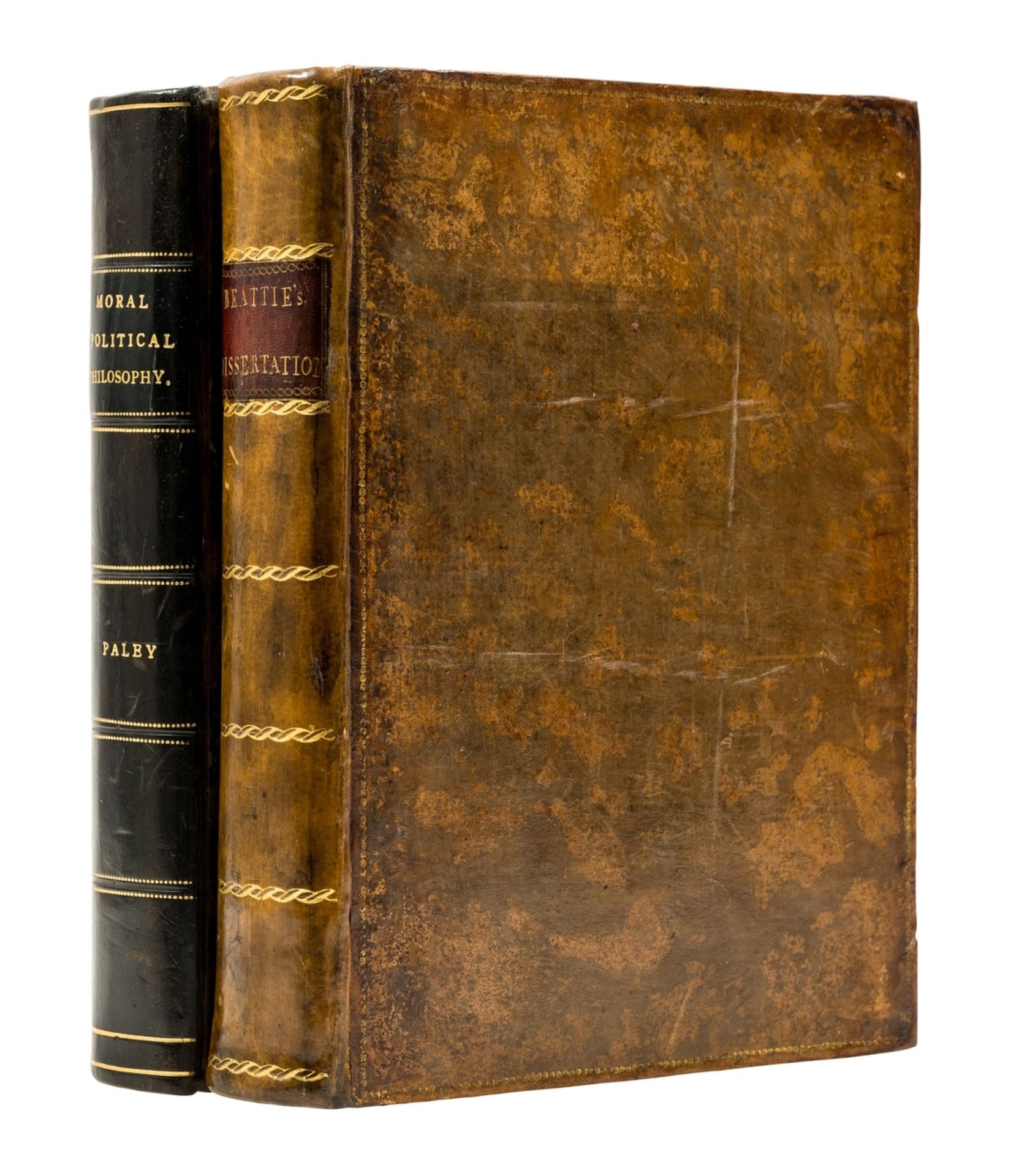 Beattie (James) Dissertations Moral and Critical, first edition, contemporary calf, gilt, 1783 & …