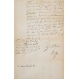 Pepys (Samuel) & James II. Warrant signed by the king and countersigned by Samuel Pepys to the …