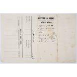 United States Mail Coach.- Way Bill from Boston to Groton and Keene [Connecticut and …