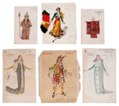 Edel (Alfredo Leonardo) and Others. Large collection of c.80 original theatrical costume designs, …