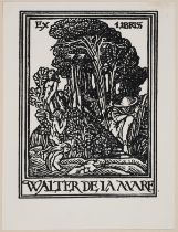 De La Mare (Walter).- Milton (Ernest) Christopher Marlowe: A Play in Five Acts, de la Mare's copy …