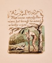 Trianon Press.- Blake (William) There is No Natural Religion, 2 vol., one of 50 specially-bound …