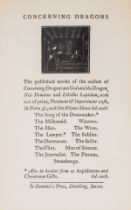 Gill (Eric).- P[epler] (H.D.C.) Concerning Dragons. A Rhyme, seventh edition, Ditchling, …