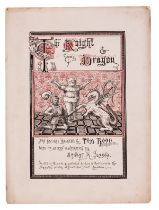 Jessop (Ernest Maurice) Twenty original drawings for Tom Hood's "The Knight & the Dragon, c.1870; …
