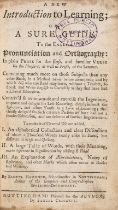 Hammond (Samuel) A New Introduction to Learning; or, a Sure Guide to the English Pronunciation and …