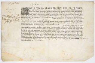 Printed on vellum.- Fountains engineer.- Certificate of appointment to Master fountains engineer, …