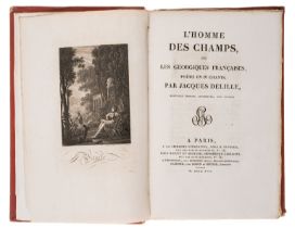 Delille (Jacques) L'Homme des champs, ou Les Géorgiques françaises, poëme en IV chants, new …