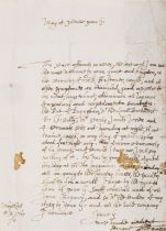 Court of Charles II.- Fraser (Sir Alexander) Autograph Letter signed to John Maitland, earl of …